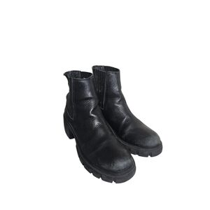Steve Madden Rankel Bootie Black Leather 7.5